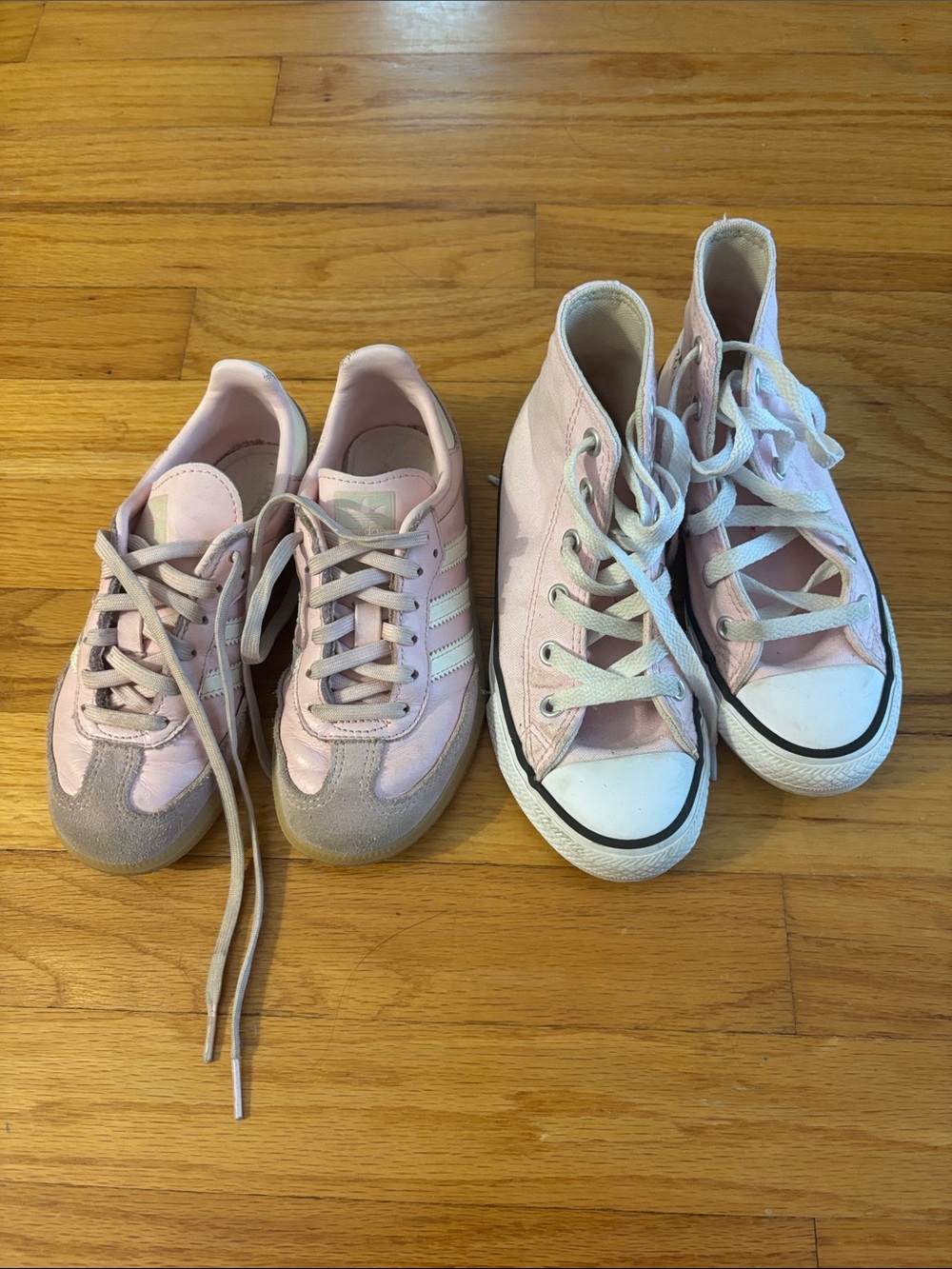 Addidas Samba & high top converse size 12 girls